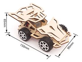 Kit Carrito Tecnología Experimento Juguete Educativo Madera