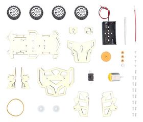 Kit Carrito Tecnología Experimento Juguete Educativo Madera