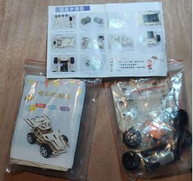 Kit Carrito Tecnología Experimento Juguete Educativo Madera