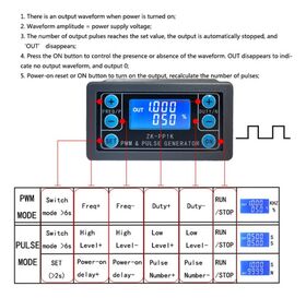 ZK-PP1K Generador Señal Pulsos PWM 150khz 1W 30mA